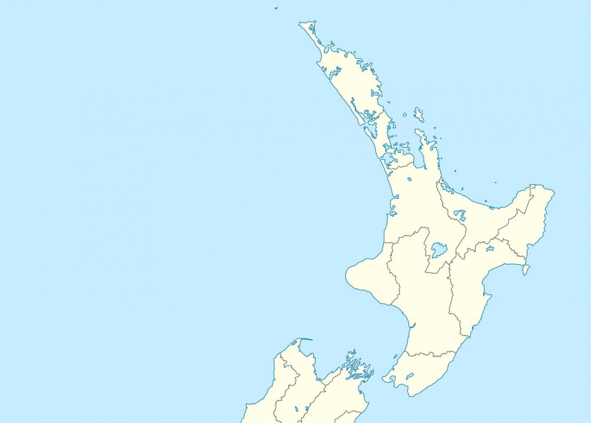 Norden von Neuseeland Karte