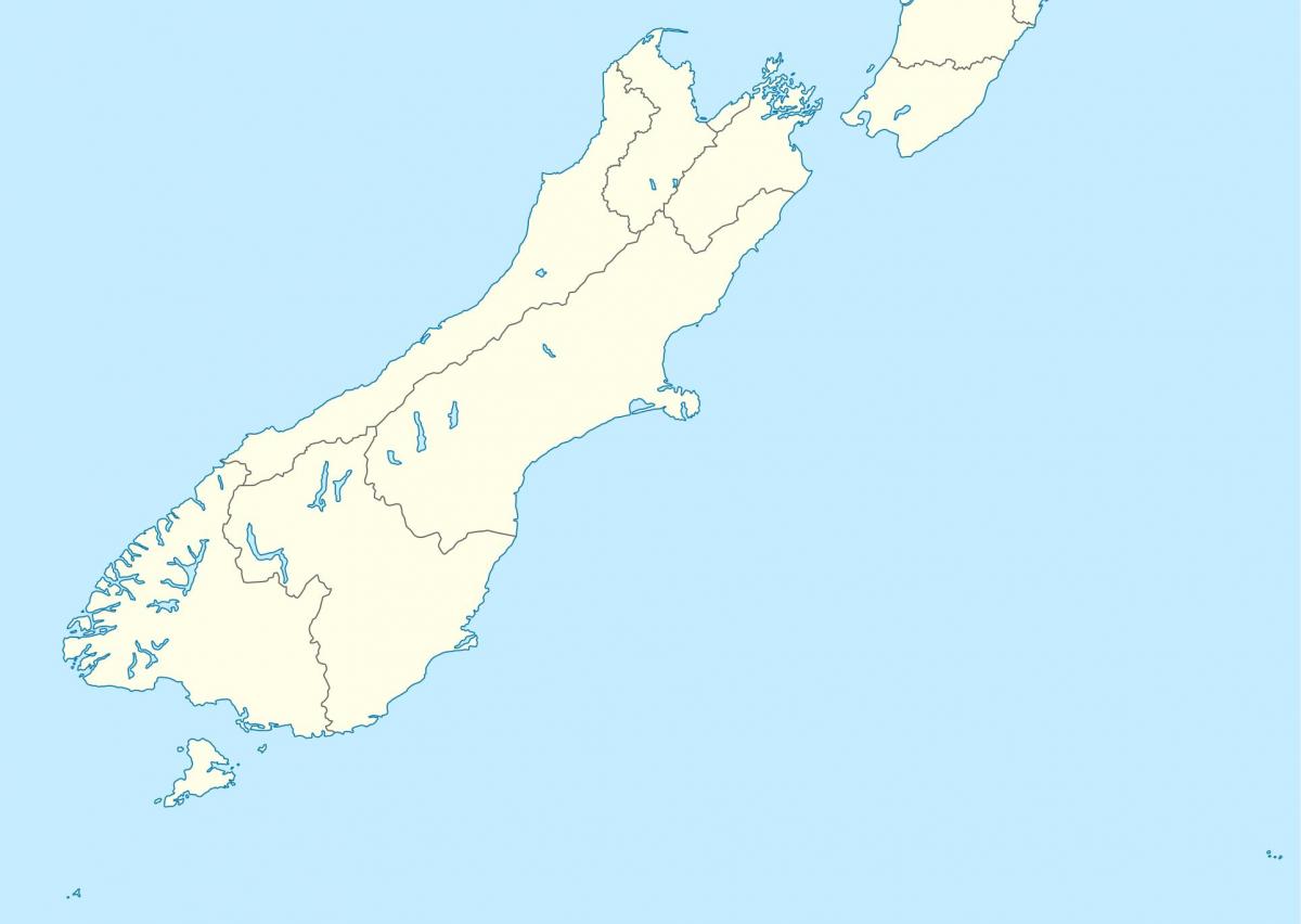 Südlich von Neuseeland Karte